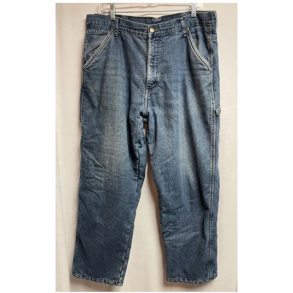 Wrangler‎ Real comfortable jeans lined cargo jeans 36x30 men’s - Picture 1 of 5